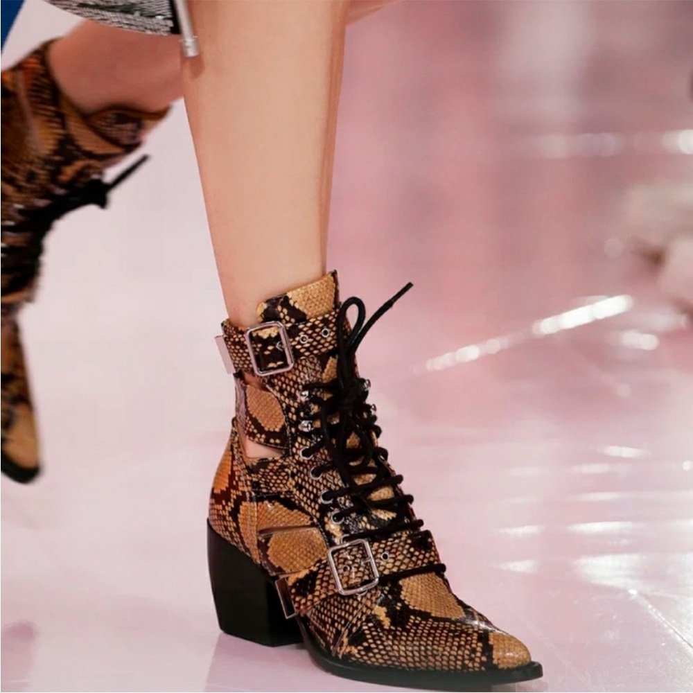 Chloe Rylee Python Print Medium Ankle
Boots - Picture 14 of 14